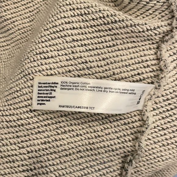 Eileen Fisher Grey Organic Cotton Blazer Sweater - Picture 7 of 8